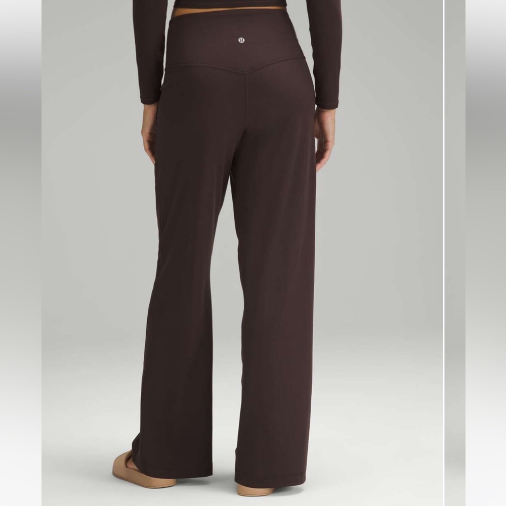 lululemon athletica Women's Wide-Leg Pants in Dark Brown - Picture 3 of 12
